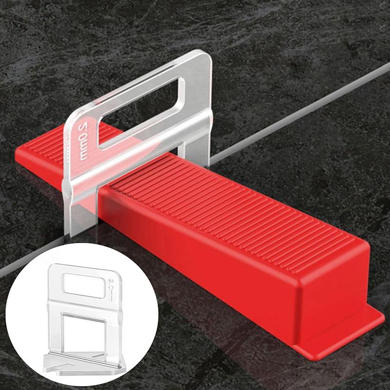 Tile Leveling Clip - 100Pcs Ceramic Tile Spacers Clips -