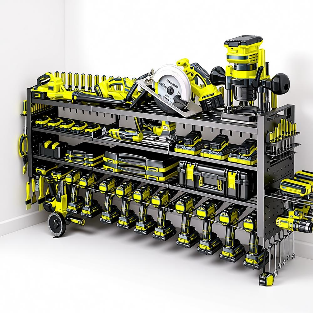 Power Drill Cordless - Large Power Tool Organizer Wall Mount,