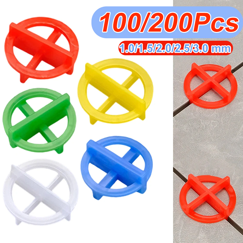 Tile Leveling Clip - 100/200Pcs Porcelain Tile Spacers Clips Wedge