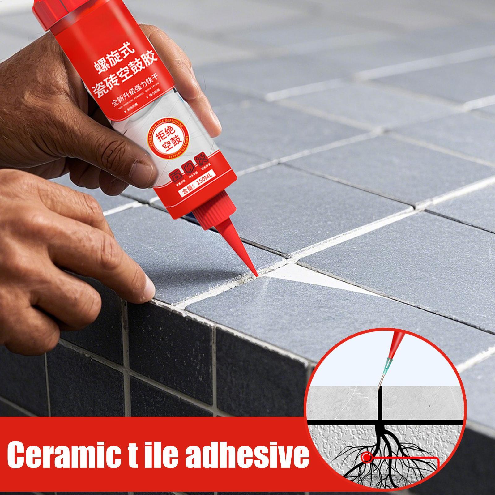 Tile Grout Repair - Selfsticking Fixed tiles adhesive Marble Floor