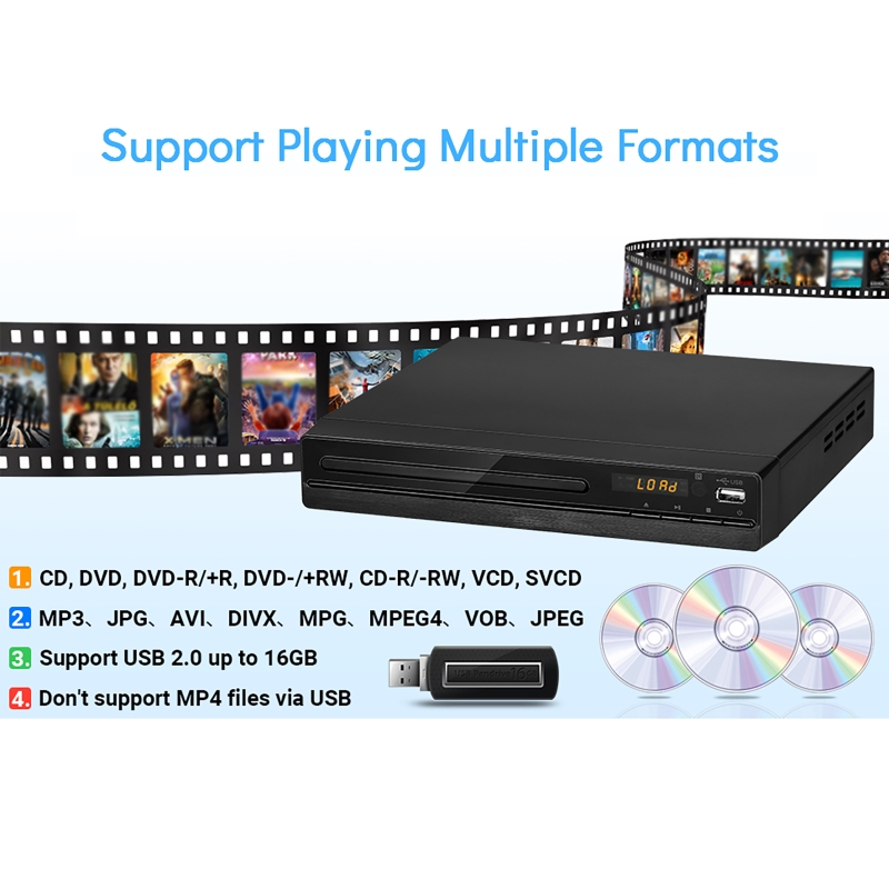 DVD Player 1080P HD Discs Play - Home Improvement Dvd 리뷰 및 가격