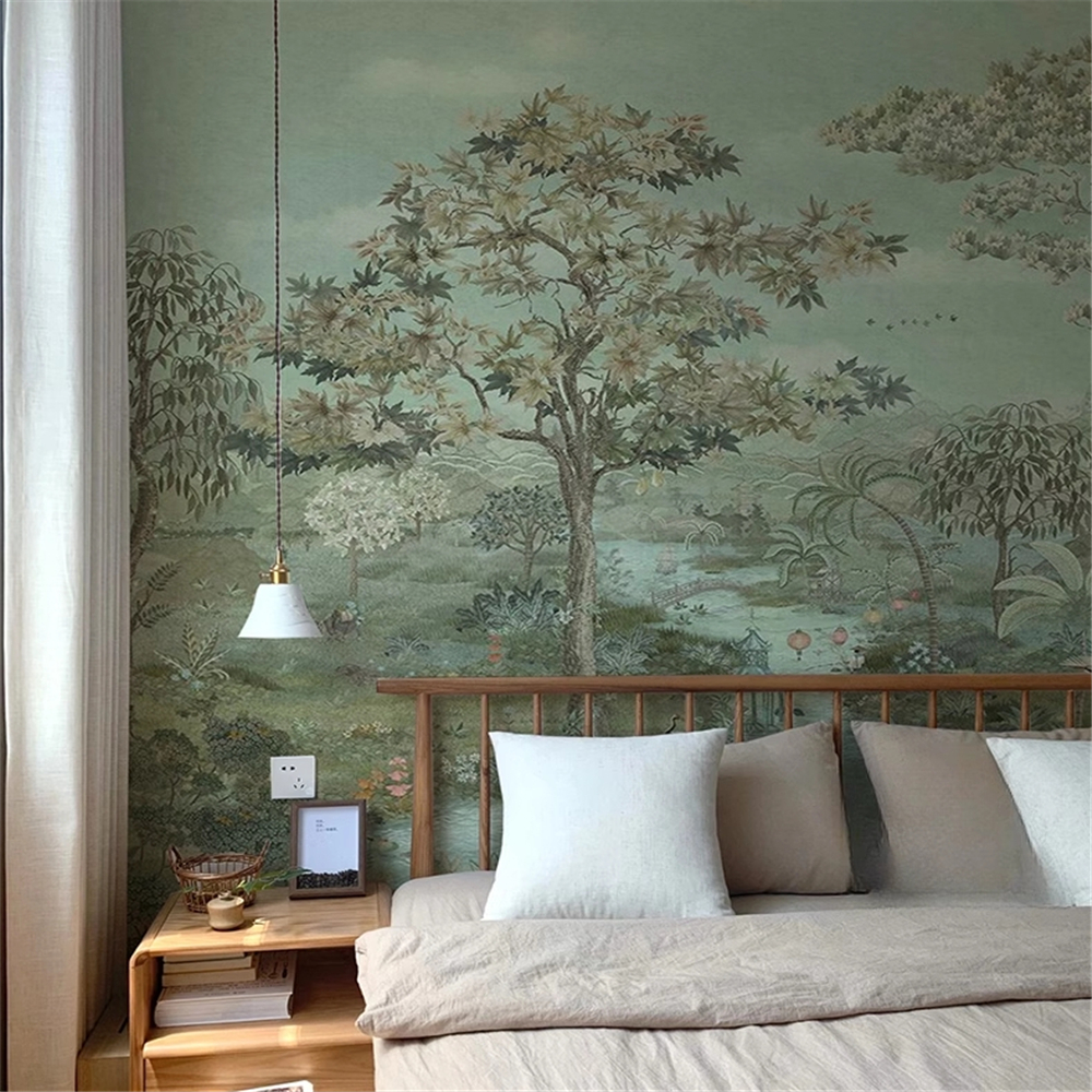 custom Photo Mural  Green Land - Home Improvement Materials 리뷰 및 가격