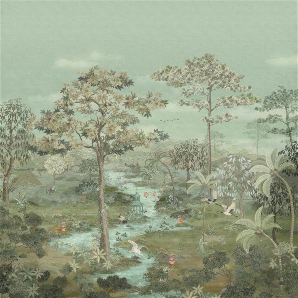 custom Photo Mural  Green Land - Home Improvement Materials 리뷰 및 가격
