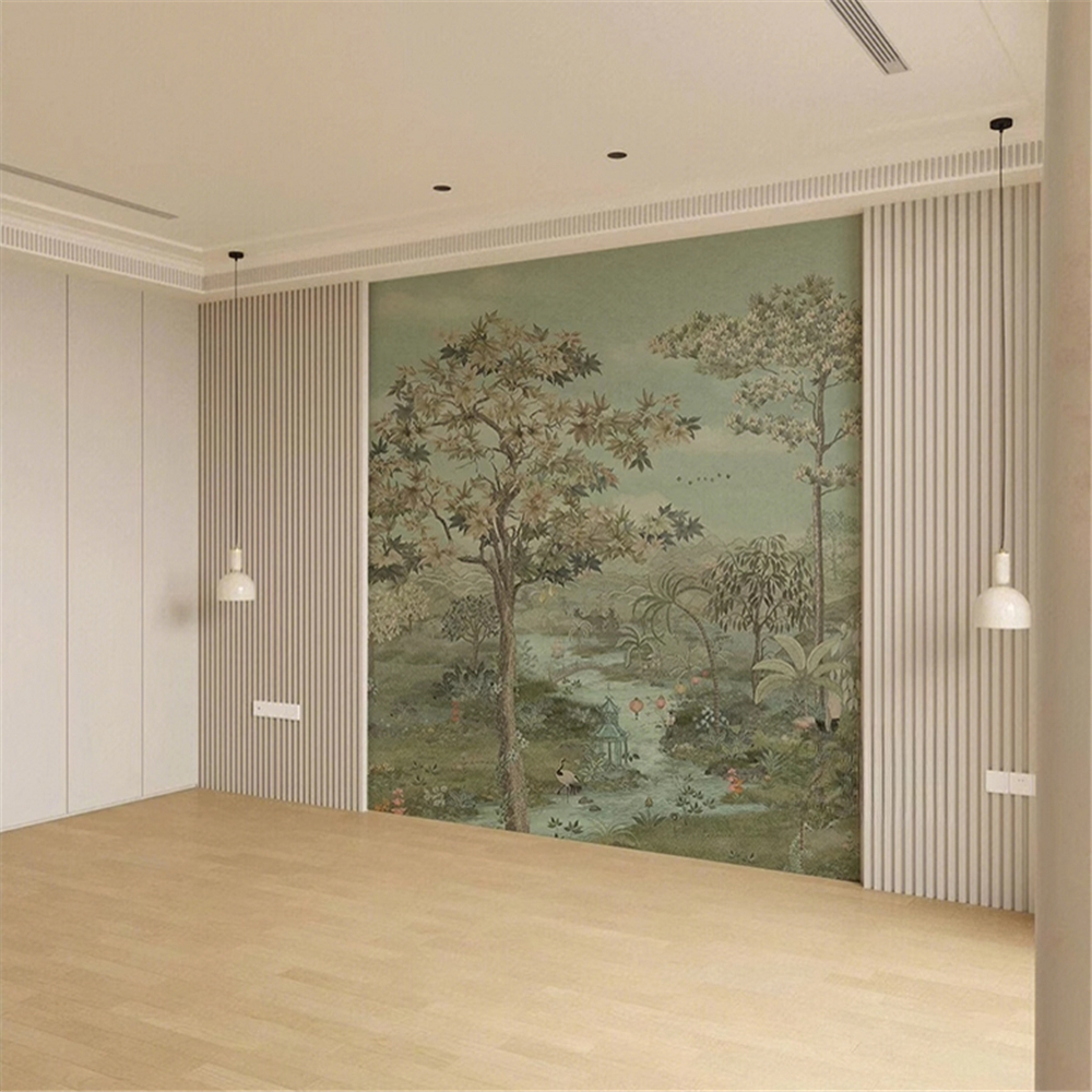 custom Photo Mural  Green Land - Home Improvement Materials 리뷰 및 가격