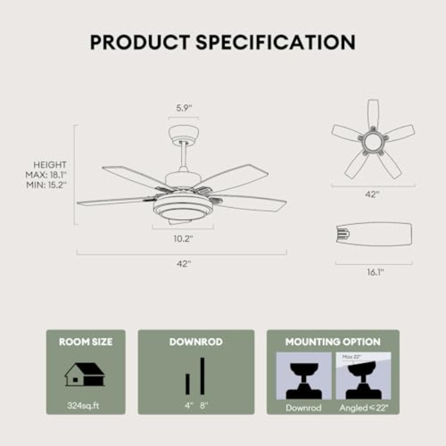 Ceiling Fans with Lights and R - Ceiling Fan Mount 리뷰 및 가격