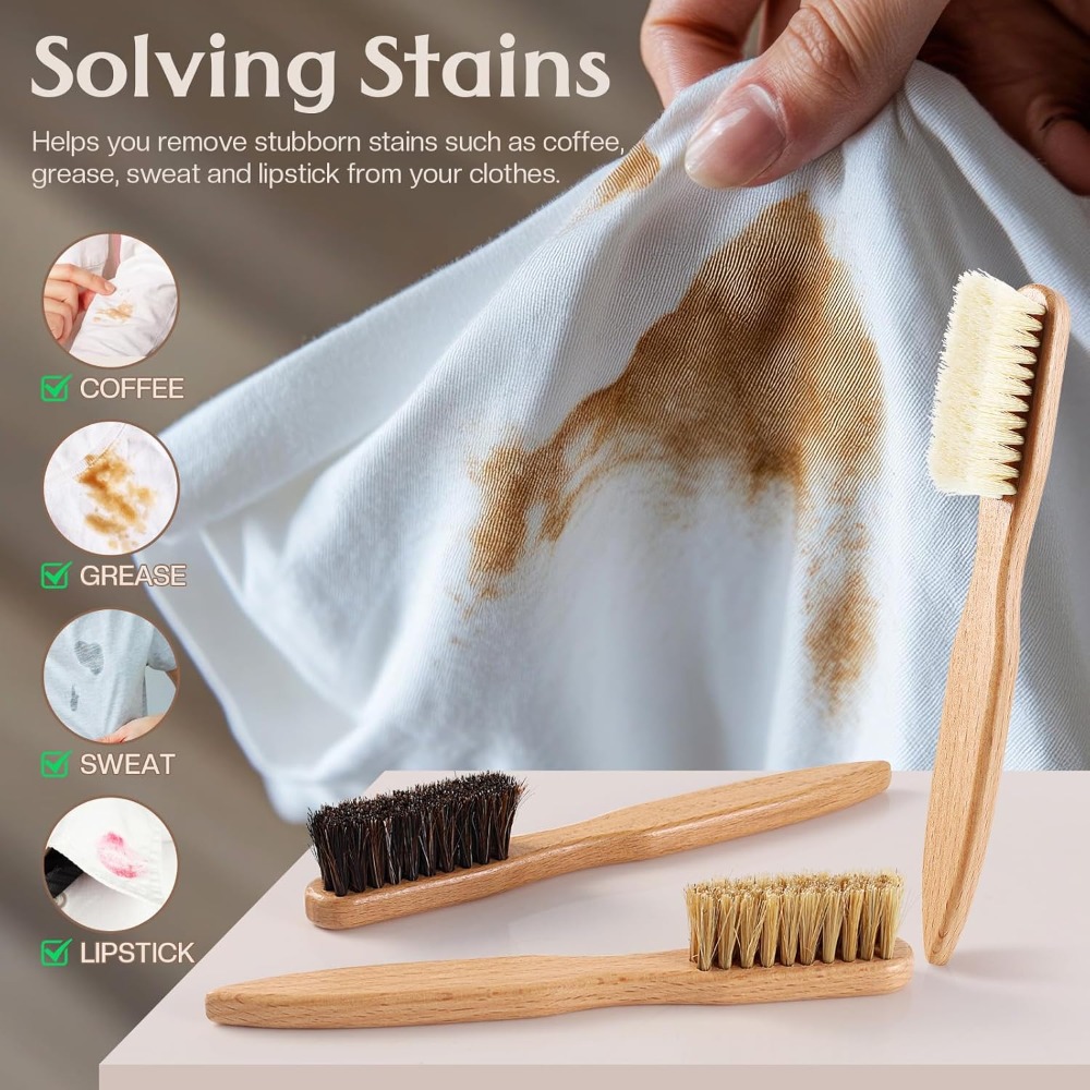 3 Pcs Wood Laundry Stain Brush - Wood Stain Brush 리뷰 및 가격
