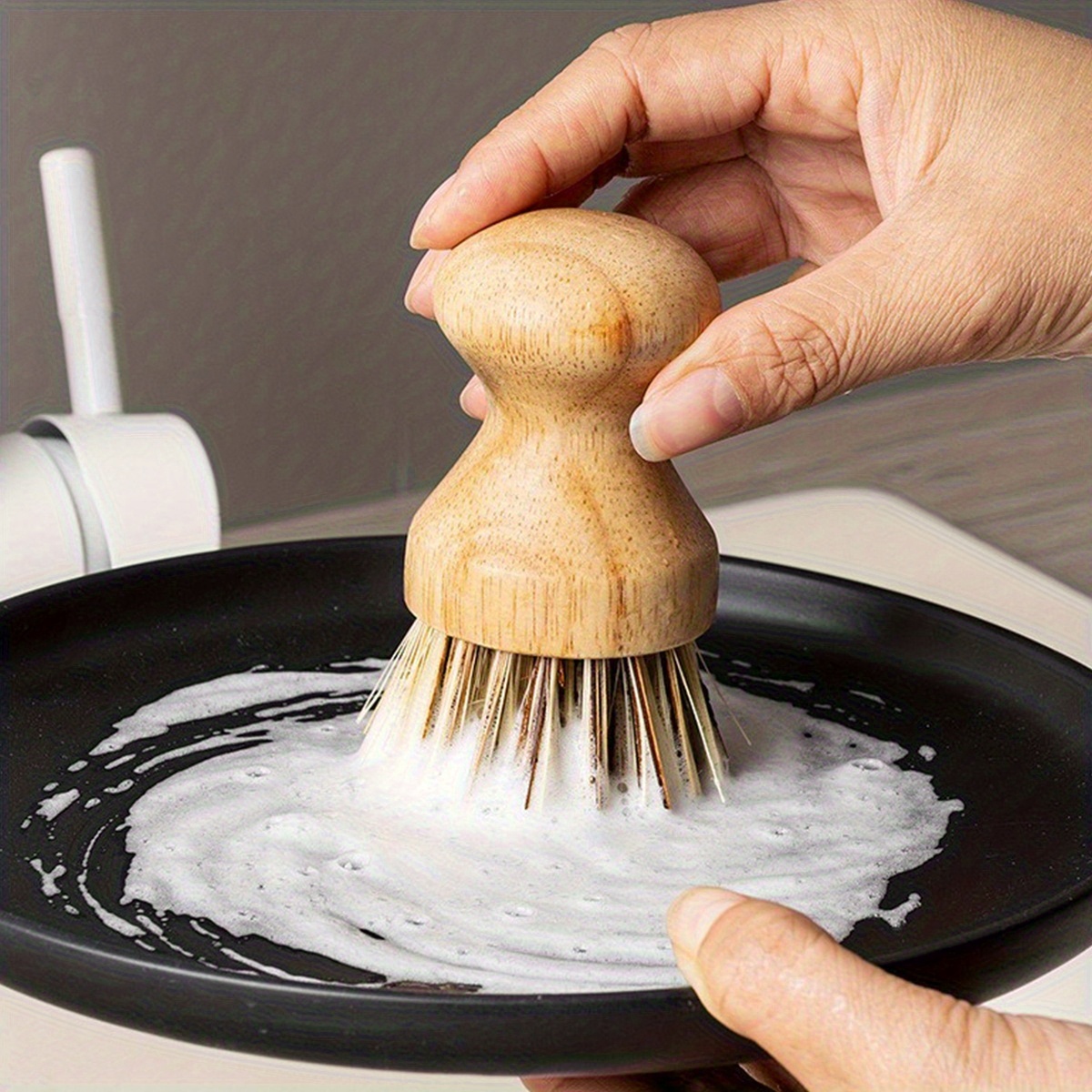1pc Solid Wood Dishwashing Bru - Wood Stain Brush 리뷰 및 가격