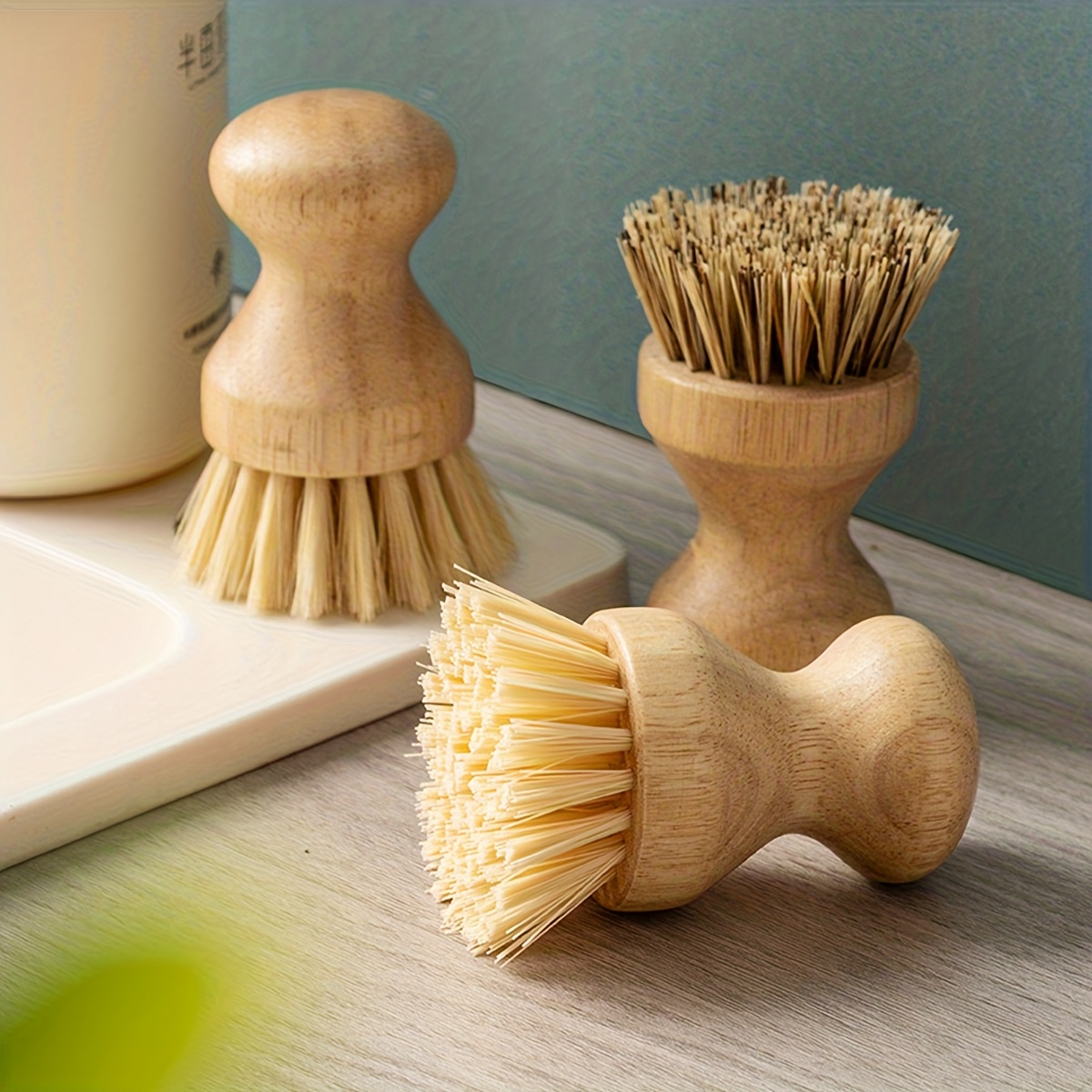 1pc Solid Wood Dishwashing Bru - Wood Stain Brush 리뷰 및 가격