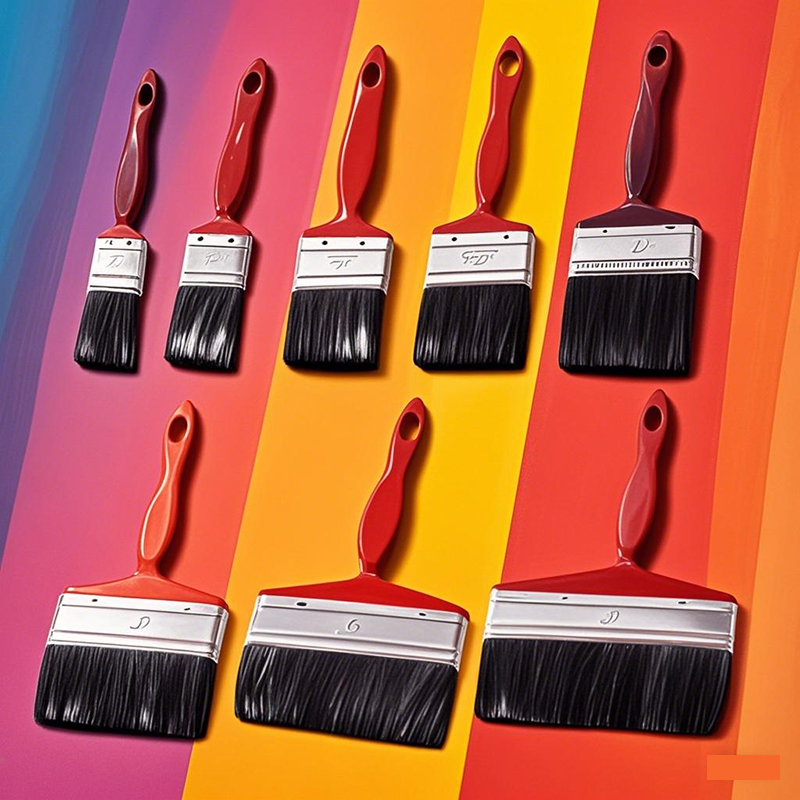 Red Plastic Handle Black Brist - Wood Stain Brush 리뷰 및 가격