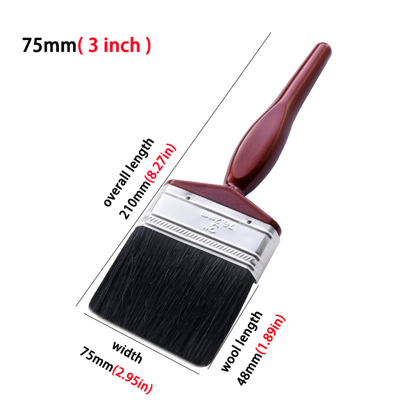 Red Plastic Handle Black Brist - Wood Stain Brush 리뷰 및 가격