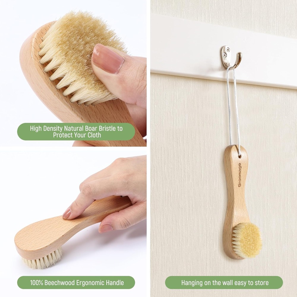 Laundry Stain Brush, Boar Bris - Wood Stain Brush 리뷰 및 가격