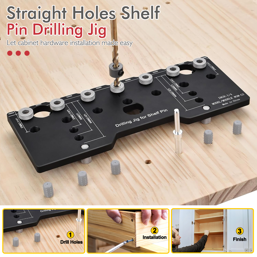 1/4 Inch Shelf Pin Jig, Alumin - Home Improvement Guide 리뷰 및 가격