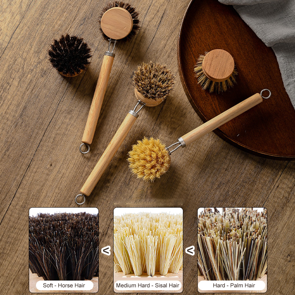 Replaceable Dish Brush Wooden  - Wood Stain Brush 리뷰 및 가격
