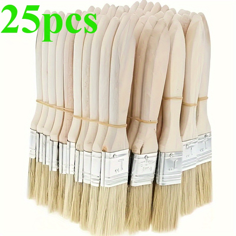 25Pcs 1 Inch Paint Brushes Set - Wood Stain Brush 리뷰 및 가격