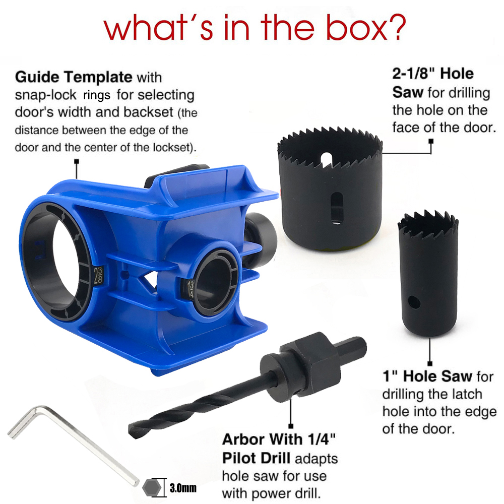 Door Lock Installation Kit, Wo - Home Improvement Items 리뷰 및 가격