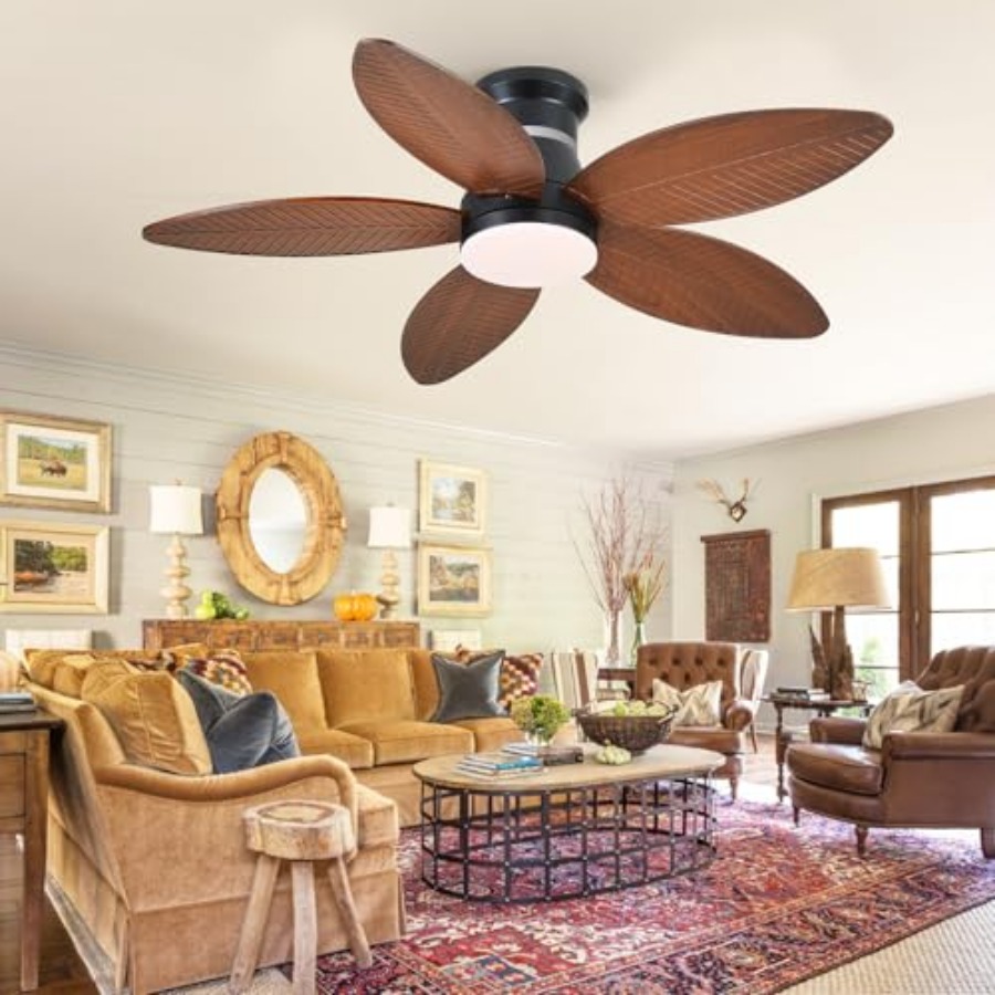 Tropical Palm Leaf RGB Ceiling - Ceiling Fan Mount 리뷰 및 가격