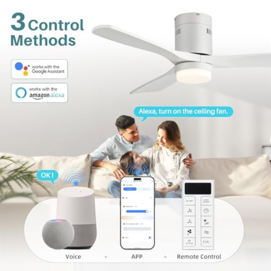 52 Inch Smart Ceiling Fan with - Ceiling Fan Mount 리뷰 및 가격