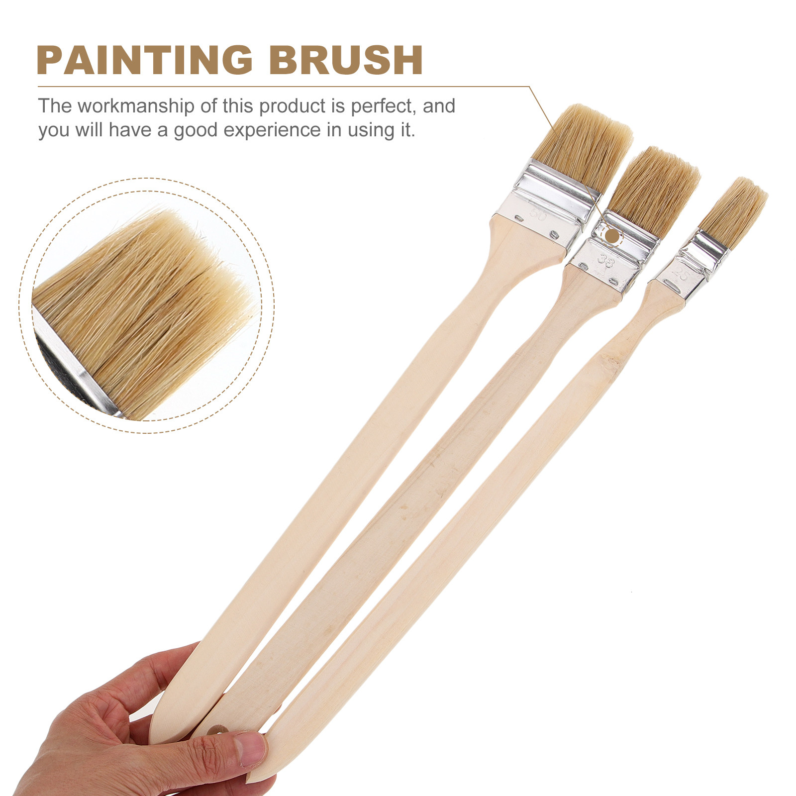 3Pcs Bent Head Paint Brush Woo - Wood Stain Brush 리뷰 및 가격