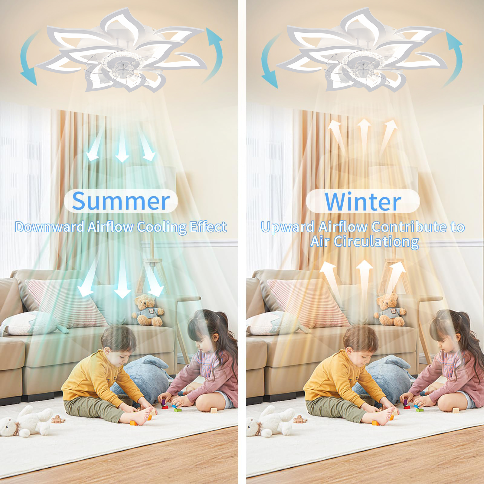 Nordic Flush Mount Ceiling Fan - Ceiling Fan Mount 리뷰 및 가격